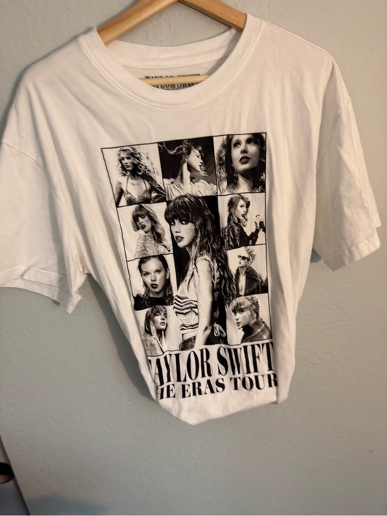 Taylor Swift Tops - Taylor Swift White & Black Photo Collage Eras Tour Tee